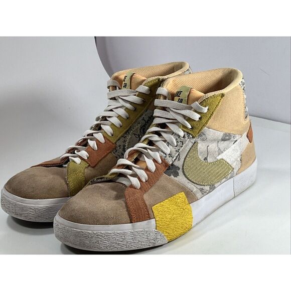 Nike SB Zoom Blazer Mid Premium Paisley Melon {DM0859-800} Men’s Size 10 - Picture 1 of 12
